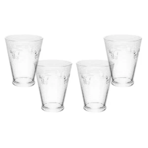CJ 4 COPOS LINES BUTTERFLY 350ML VIDRO