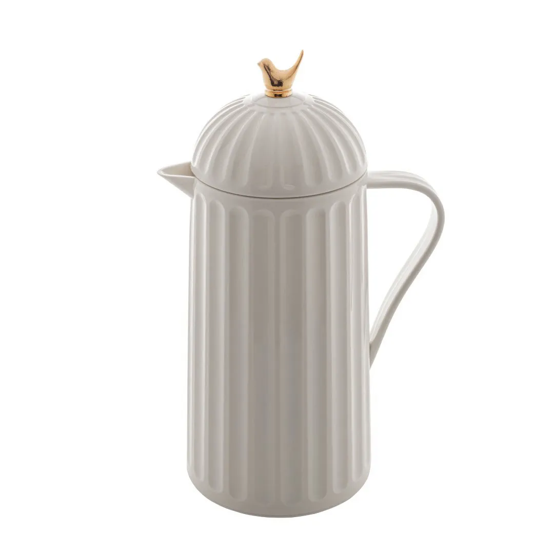 GARRAFA TERMICA PLASTICO BIRD BRANCA 1L