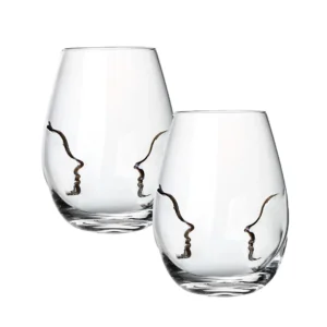 JOGO DE 2 COPOS PASSIONE EM VIDRO 580ML A11,7CM