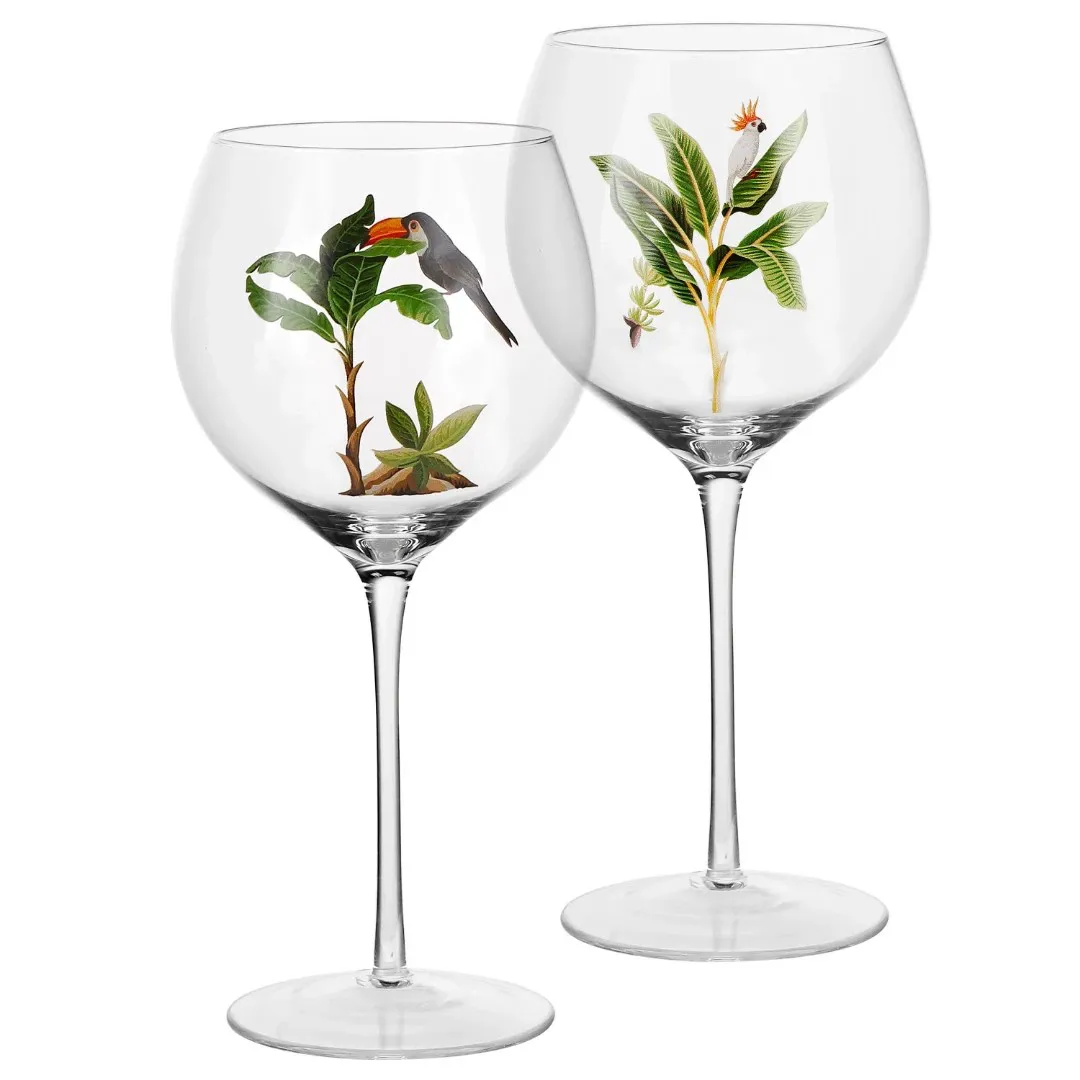 Jogo 2 Taças para Vinho Vidro Tropicale Sortido 520ml