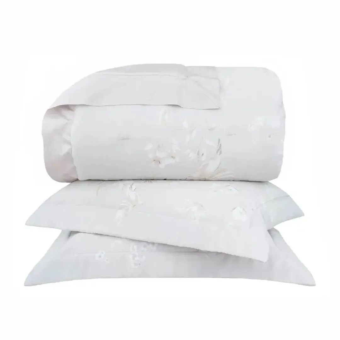 Kit Colcha Algodão Estampado Louis Queen 3 Peças