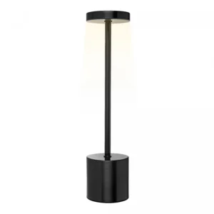 Luminária de Mesa Led 3 Tons Usb Cosmos 8cm x 8cm x 35cm Preta Plástico